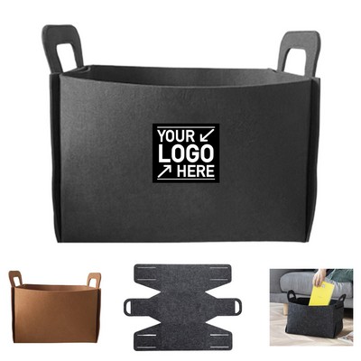 Felt Storage Basket with Handles