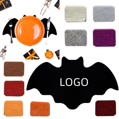 Bat-shaped Felt Dining Mat