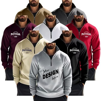 Unisex Full-Zip Hoodie Sweatshirt for Winter