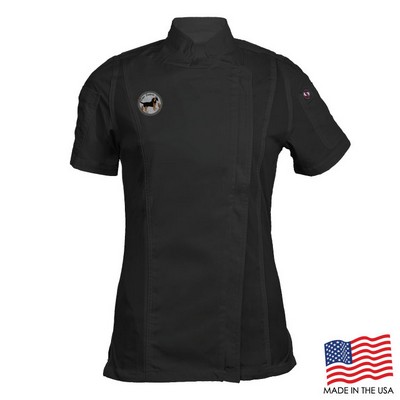 Women's Short Sleeve Modern Chef Coat