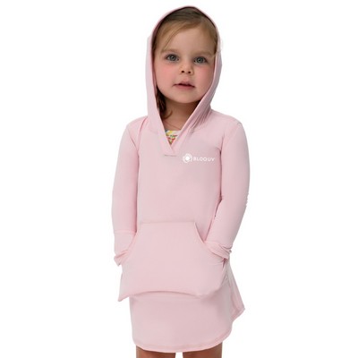 BloqUV Toddler's Sun Protection UPF 50+ Long Sleeve Hoodie Dress