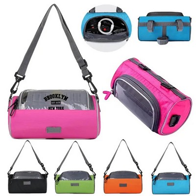Waterproof Clear Window Bike Detachable Handlebar Bag