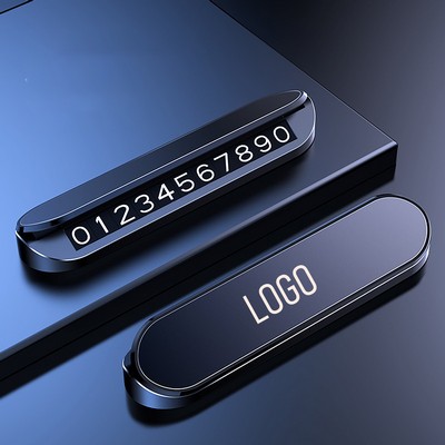 Temporary Parking Contact Number Plate for Cars