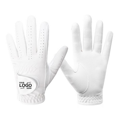 Leather golf gloves