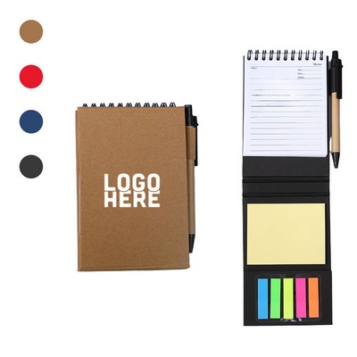 Mini Jotter with Pen and Sticky Notes