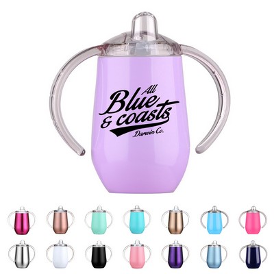 10oz Stainless Steel Baby Insulated Sippy Cup with Handle