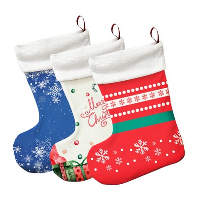 Full Color Printed Christmas Stocking - Free Shipping