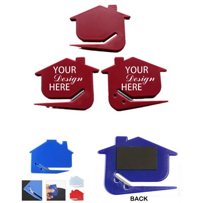 Jumbo Size House Shaped Letter Opener w/Magnet