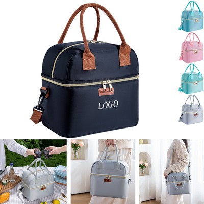 Double-Layer Insulated Lunch Bag