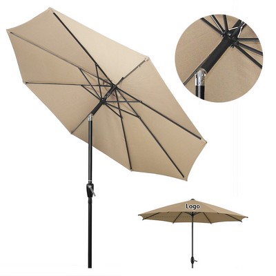 Push Button Tilt Crank Patio Market Large Sun Table Umbrella