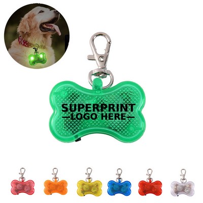 Bone Shaped LED Pet Collar Light