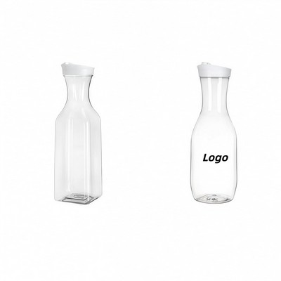 1500ml Transparent Round Bottle with Airtight Lid for Juice Milk and Daily Hydration