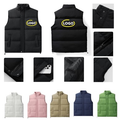 Unisex Winter Vest MOQ is 50 PCS