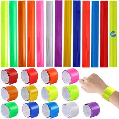 Full Color PVC Reflective Slap Wristband