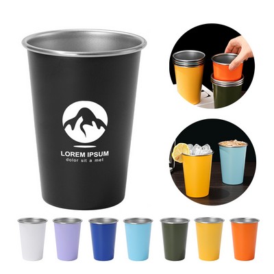 16OZ Unbreakable Stainless Steel Drinking Water Cup