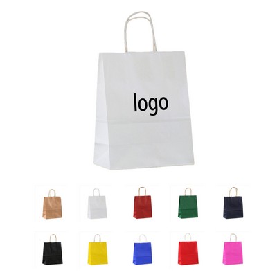 Custom Handle Kraft Paper Bags