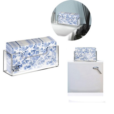 Acrylic Towel Holder Bathroom Vertical Clear