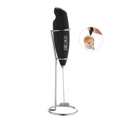 Handheld Electric Milk Frother with Stand