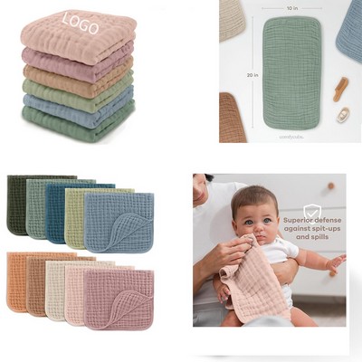 Comfy Baby Muslin Burp Cloths