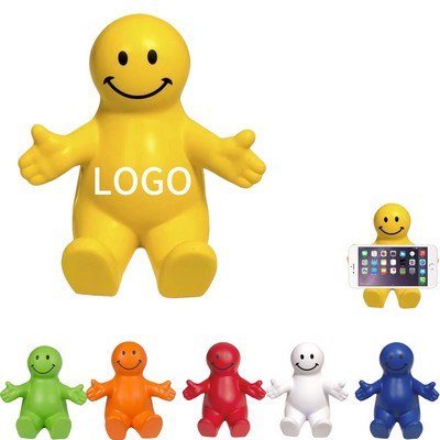 Squeezable Smiley Phone Stand