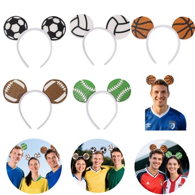 Sports Themed Ear Headband