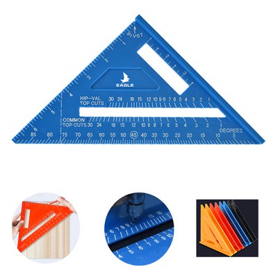 Carpenter Woodworking Tools 7" Speed Square Ruler