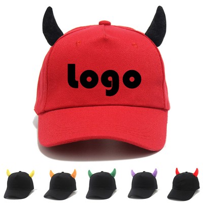 Retro-Inspired 6-Panel Bullhorn Cap