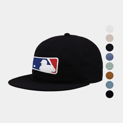 5 Panel Flat Bill Snapback Cap with Performance Sweatband