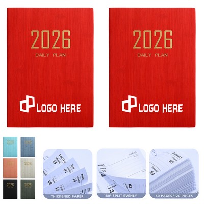 2026 A7 Pocket Planner, Weekly And Monthly Calendar-2 Packs