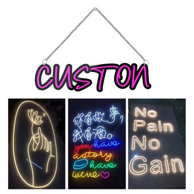 Fully Custom Neon Signs – Choose Your Shape & Glow