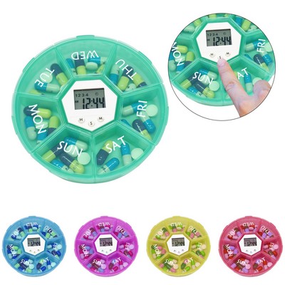 Weekly Pill Dispenser w/Alarm
