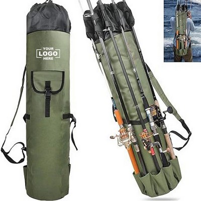 Fishing Rod Bag, Large Capacity Tackle Carry Case, Shoulder/Handheld
