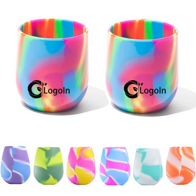 12 oz Hippie Hops Unbreakable Silicone Wine Glasses Cup