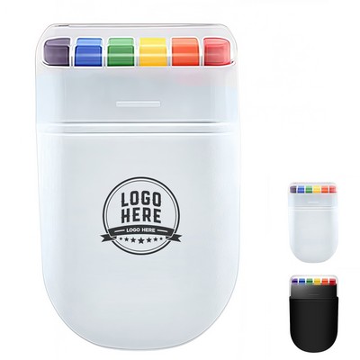 Rainbow face paint crayon set