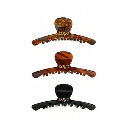 4.5" Large French Acetate Hair Claw Clip