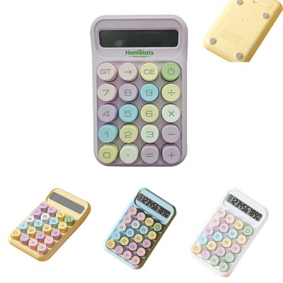Macaron Pastel Portable Calculato