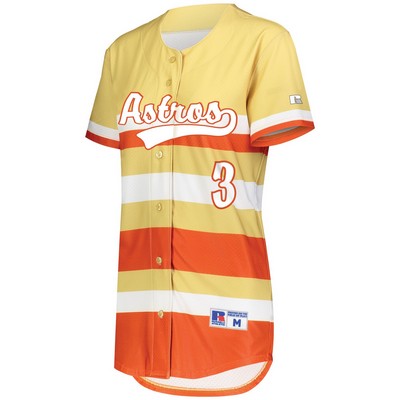 Ladies FreeStyle Sublimated Full-Button Softball Jersey