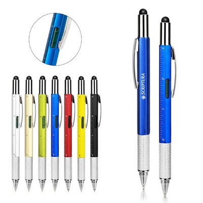 Versatile 6-In-1 Multi-Function Tool Pen
