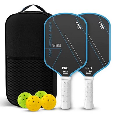 2 T700 Carbon Fiber Paddles Set W/ 4 Balls & 1 Bag