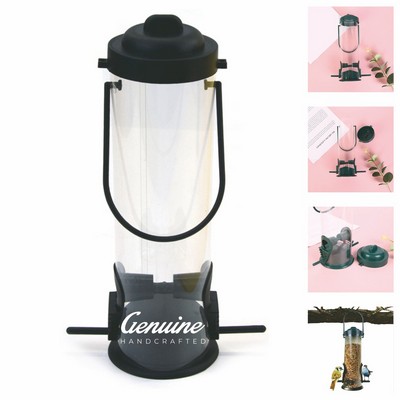 Clear PVC Hanging Bird Feeder