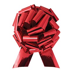 14" Metallic Pull Car Bow