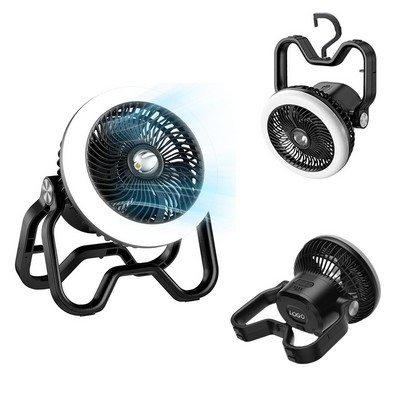 6In1 Multi Function Magnet Camping Lantern W/ Fan