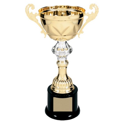 Metal Cup with Handles Trophy on Plastic Base - ACU09