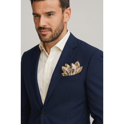 10" x 10" Custom Printed Pocket Square – 100% Polyester Silk Twill - 1 Side Print