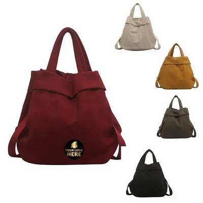 Stylish Canvas Crossbody Tote Bag