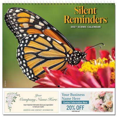 Silent Reminders - 2027 Scenic General Business Wall Calendar - Spiral Bound (English)