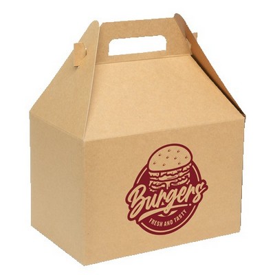 One Color Gable Carry Out Box (9" x 6" x 6")