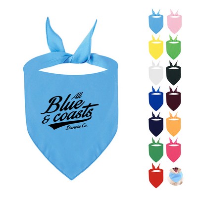 Polyester Pet Triangle Bandana