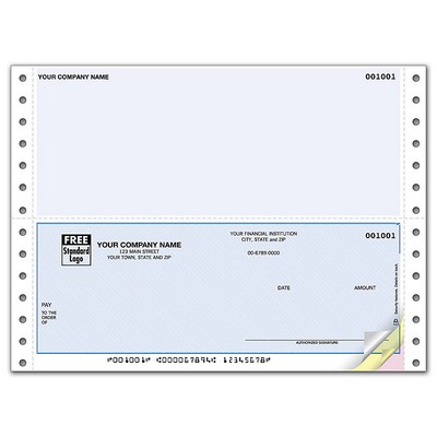 Checks - Continuous Bottom Multi Purpose (3-Part)