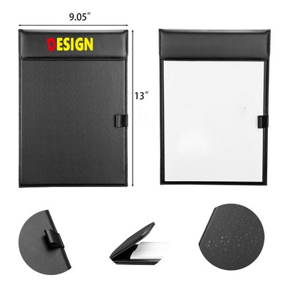PU Leather Hardboard Office Clipboard